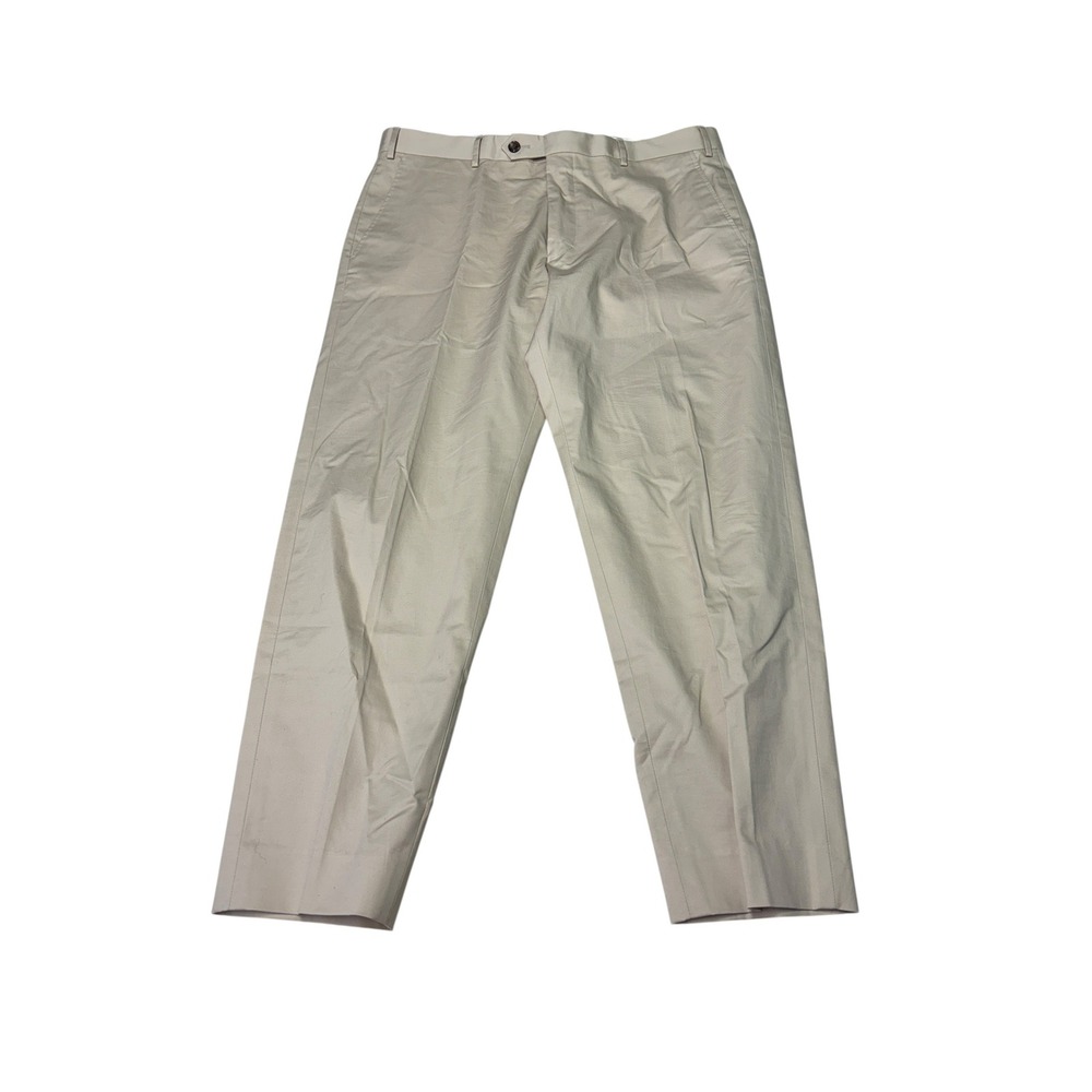 Wolf vs Goat Franco Chinos Mens 34X26 Beige Cotton Stretch Trousers Made Italy‎